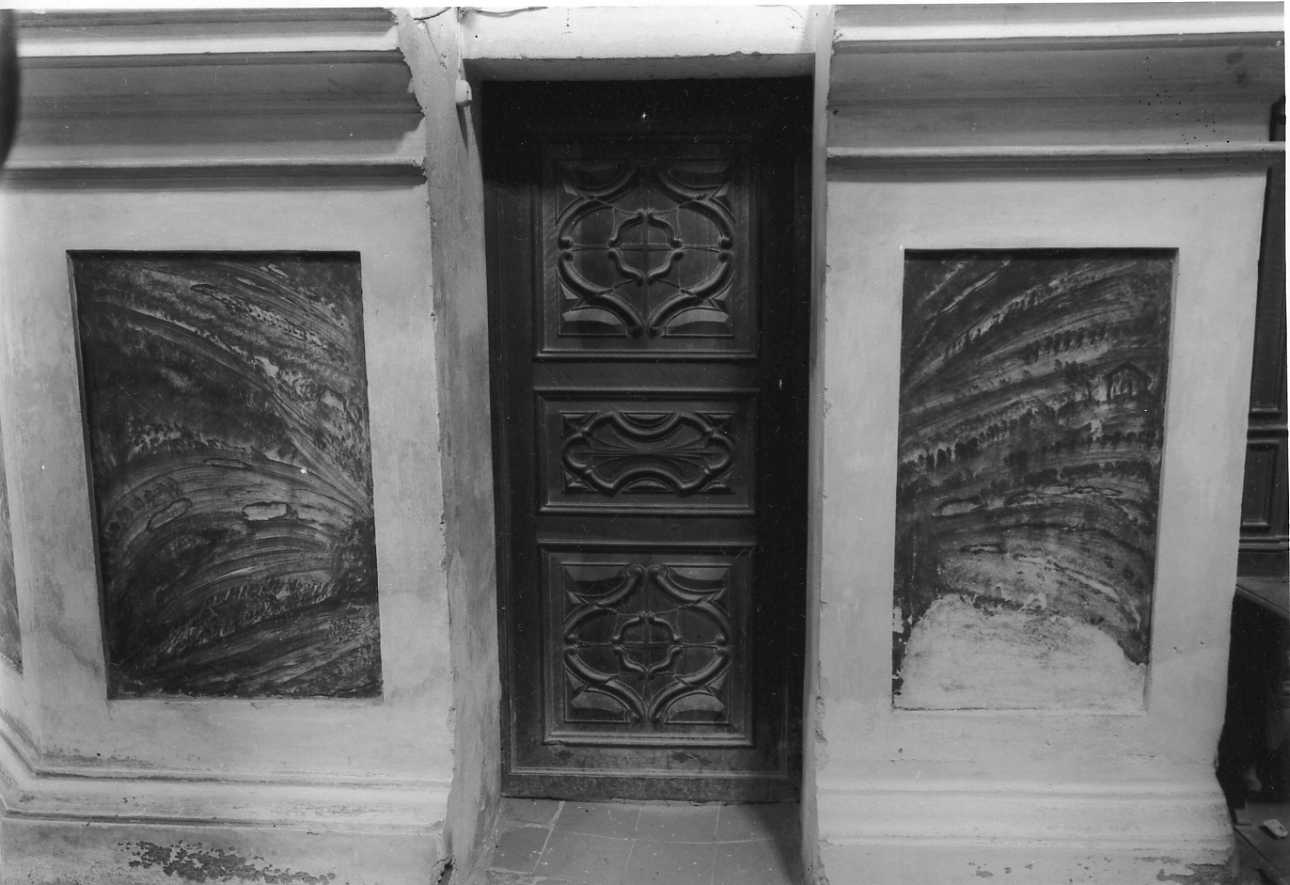 porta - ad un battente, opera isolata - bottega cuneese (metà sec. XVIII)