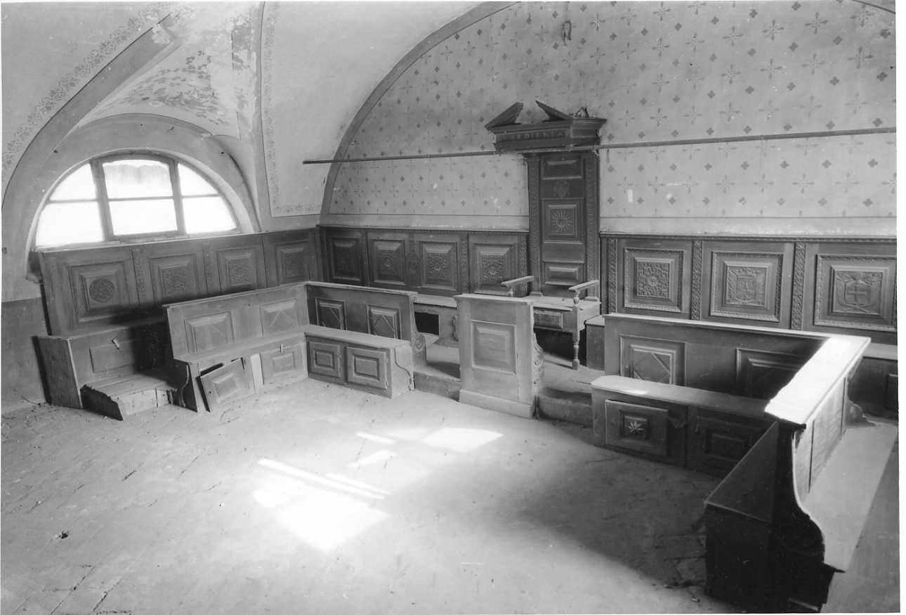 stalli del coro, opera isolata - bottega cuneese (terzo quarto sec. XVII)