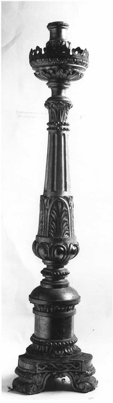 candelabro, opera isolata - ambito piemontese (seconda metà sec. XIX)