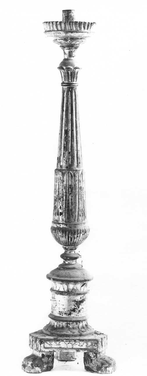 candelabro, opera isolata - ambito piemontese (seconda metà sec. XIX)