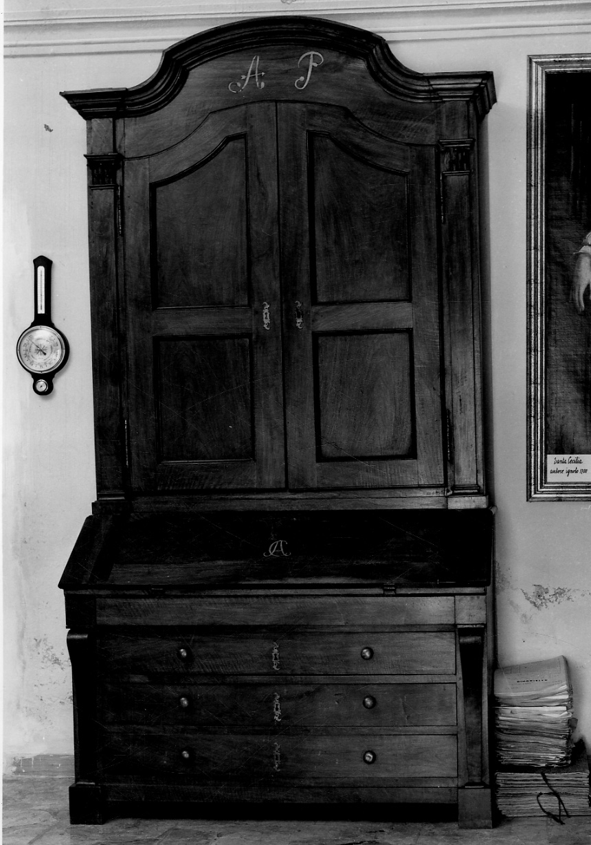 mobile a due corpi, opera isolata - produzione piemontese (seconda metà sec. XIX)