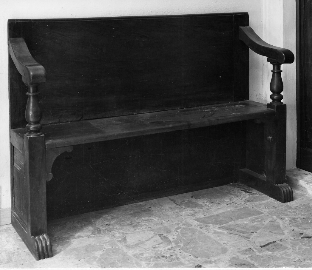 panca, opera isolata - produzione piemontese (sec. XVII)