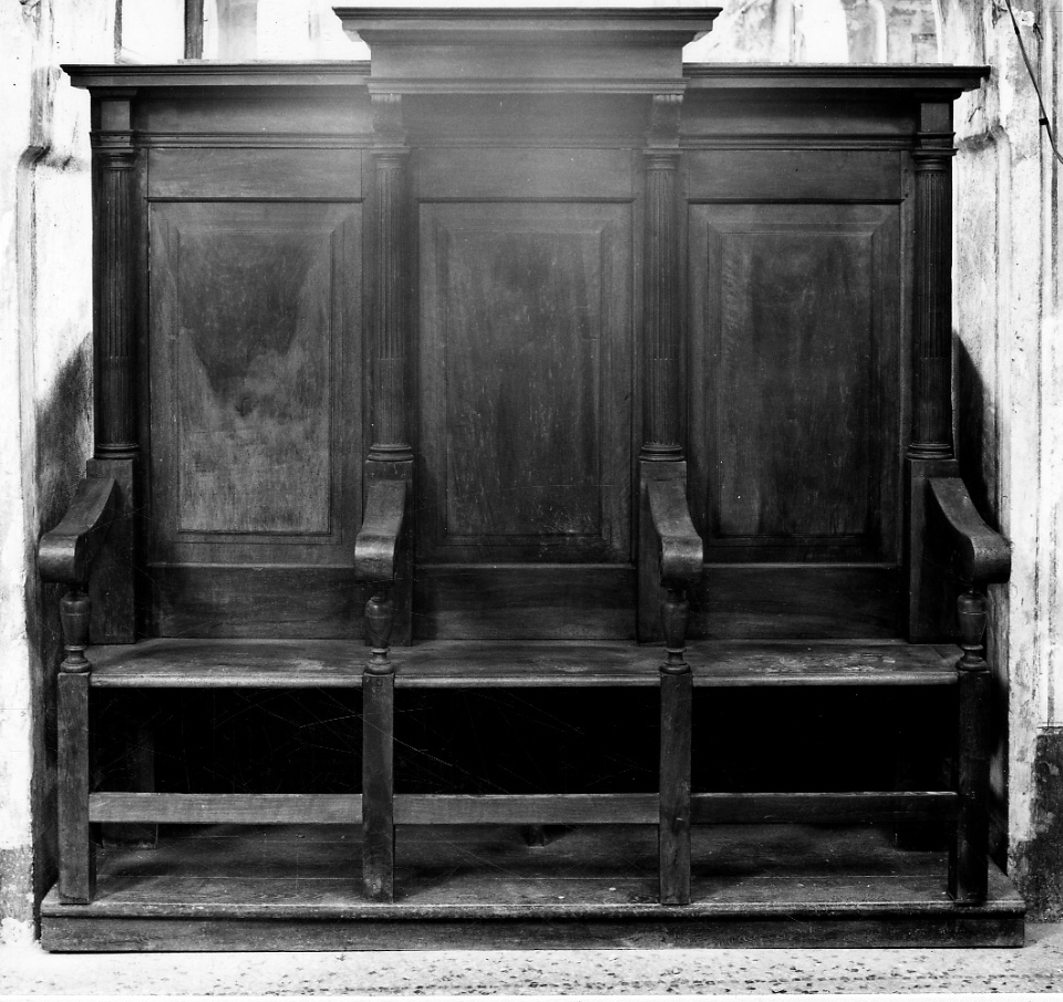 cattedra, opera isolata - produzione piemontese (prima metà sec. XVII)