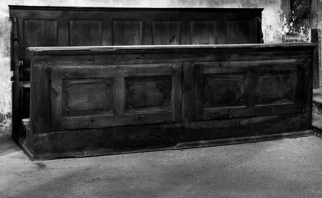 bancone, serie - produzione piemontese (sec. XVII)