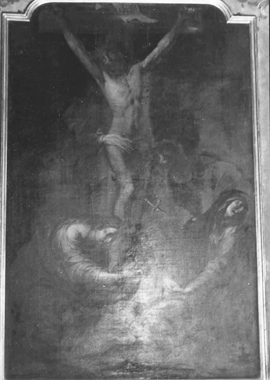 Madonna Addolorata con Cristo crocifisso (dipinto, opera isolata) di Taricco Sebastiano (ultimo quarto sec. XVII)