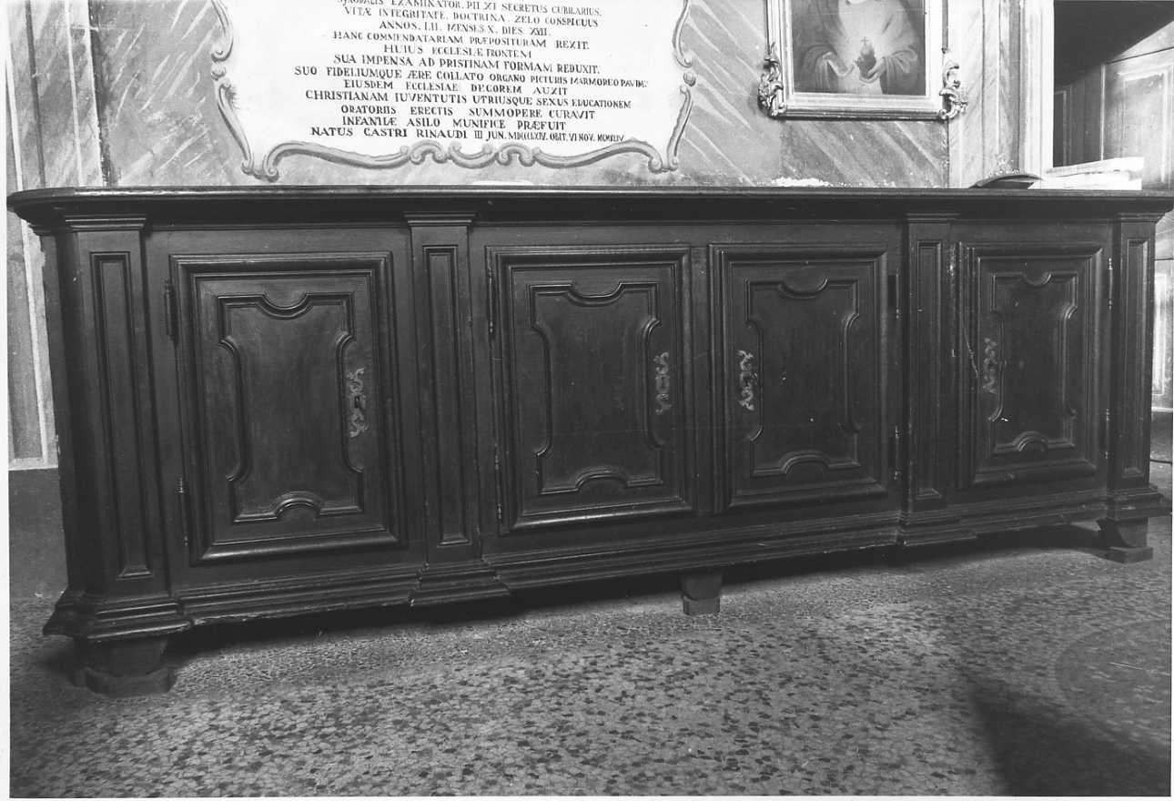 credenza, serie di Baudetto Giuseppe, Conca Ambrogio, Camilla Giuseppe (sec. XVIII)