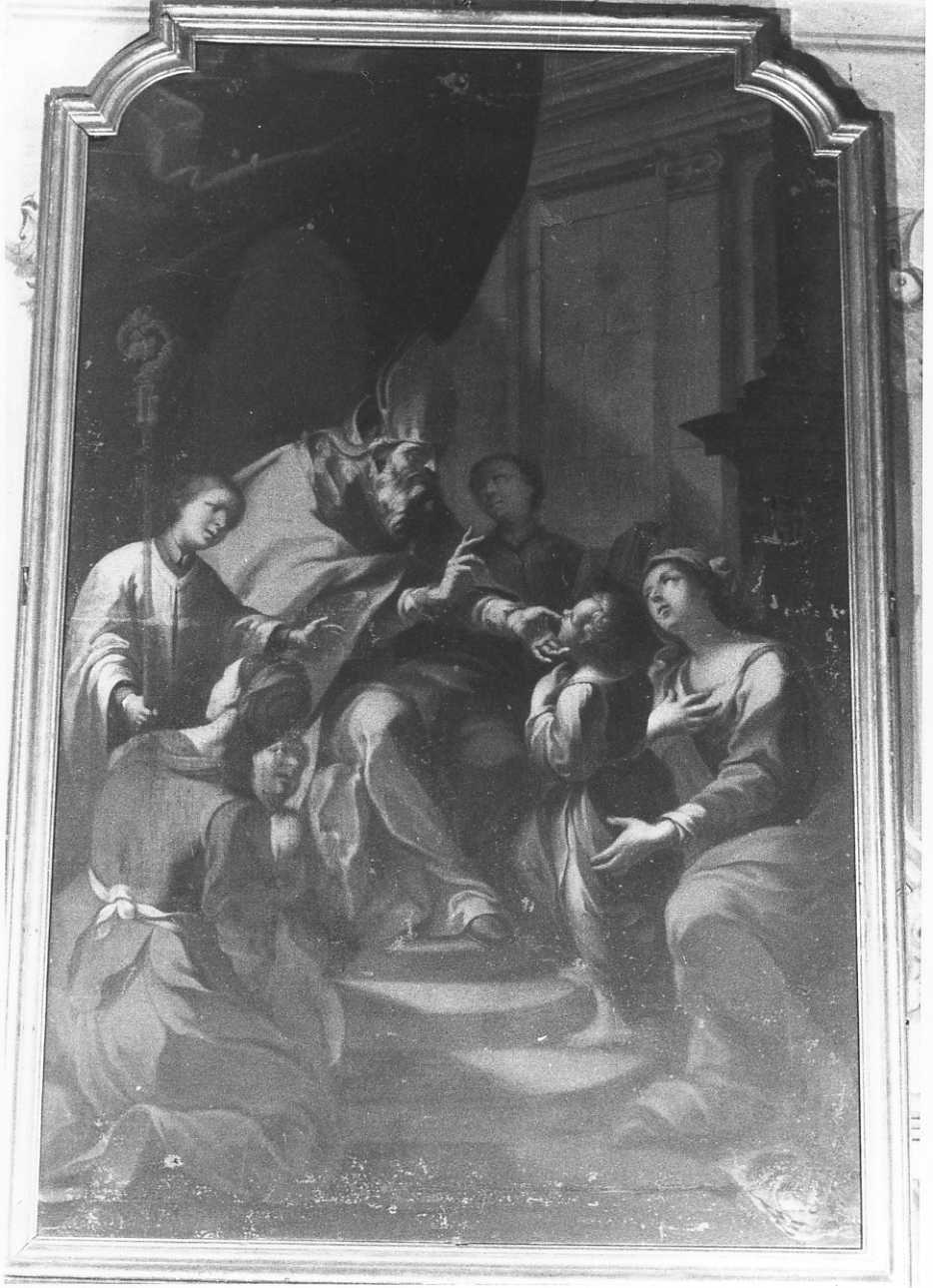 San Biagio guarisce un fanciullo (dipinto, opera isolata) di Operti Pietro Paolo (attribuito) (seconda metà sec. XVIII)