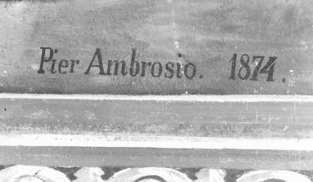 adorazione dei Re Magi (dipinto, elemento d'insieme) di Ambrosio Pier (sec. XIX)