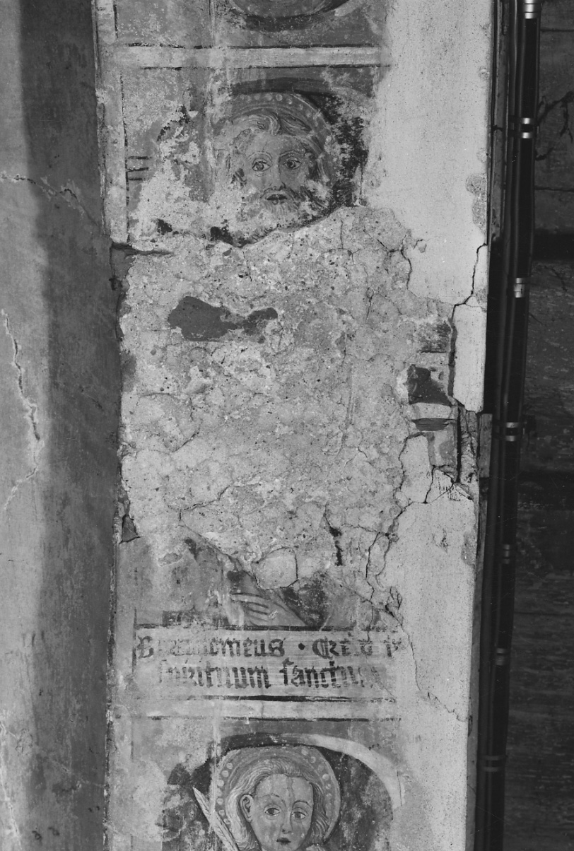 apostolo (dipinto, elemento d'insieme) di De Champo Joannes (bottega) (seconda metà sec. XV)