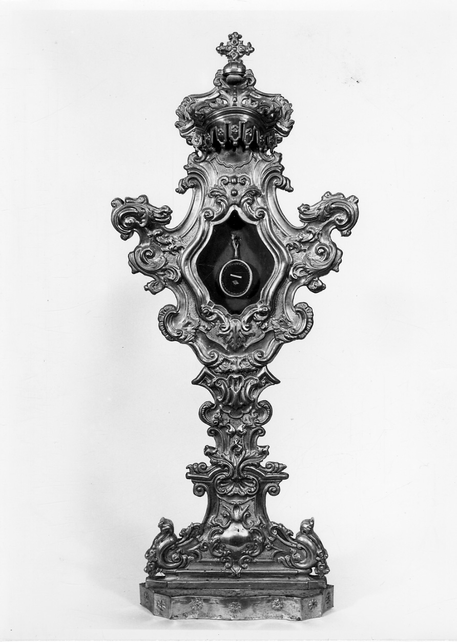 reliquiario - a ostensorio, serie - bottega lombarda (terzo quarto sec. XVIII)