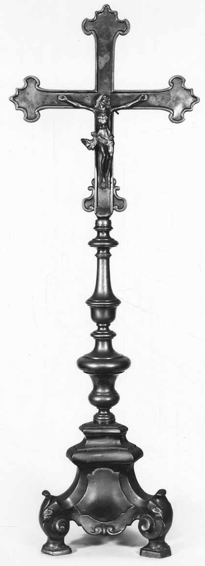 Cristo crocifisso (croce d'altare, opera isolata) - bottega lombarda (seconda metà sec. XIX)