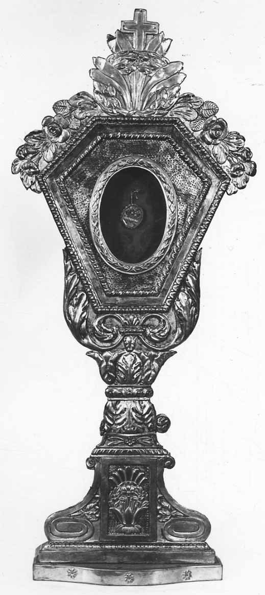 reliquiario - a ostensorio, opera isolata - bottega lombarda (seconda metà sec. XIX)