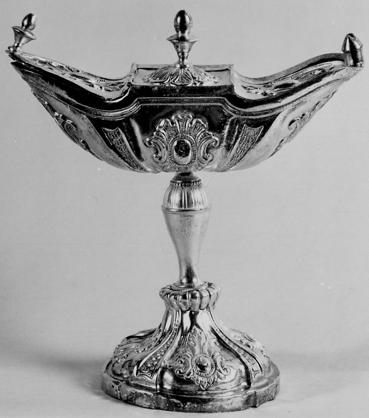 navicella portaincenso, opera isolata - bottega lombarda (prima metà sec. XIX)