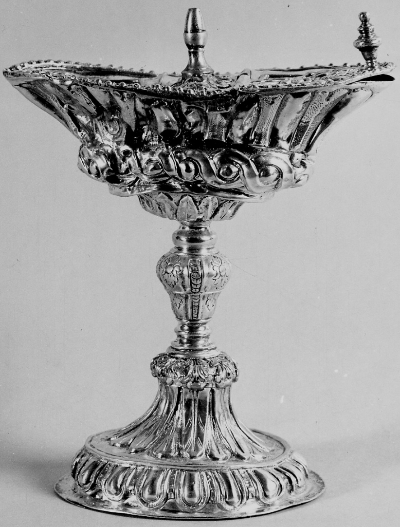 navicella portaincenso, opera isolata - bottega novarese (prima metà sec. XIX)