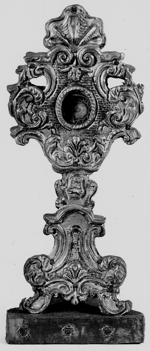 reliquiario - a ostensorio, opera isolata - bottega lombarda (prima metà sec. XVIII)
