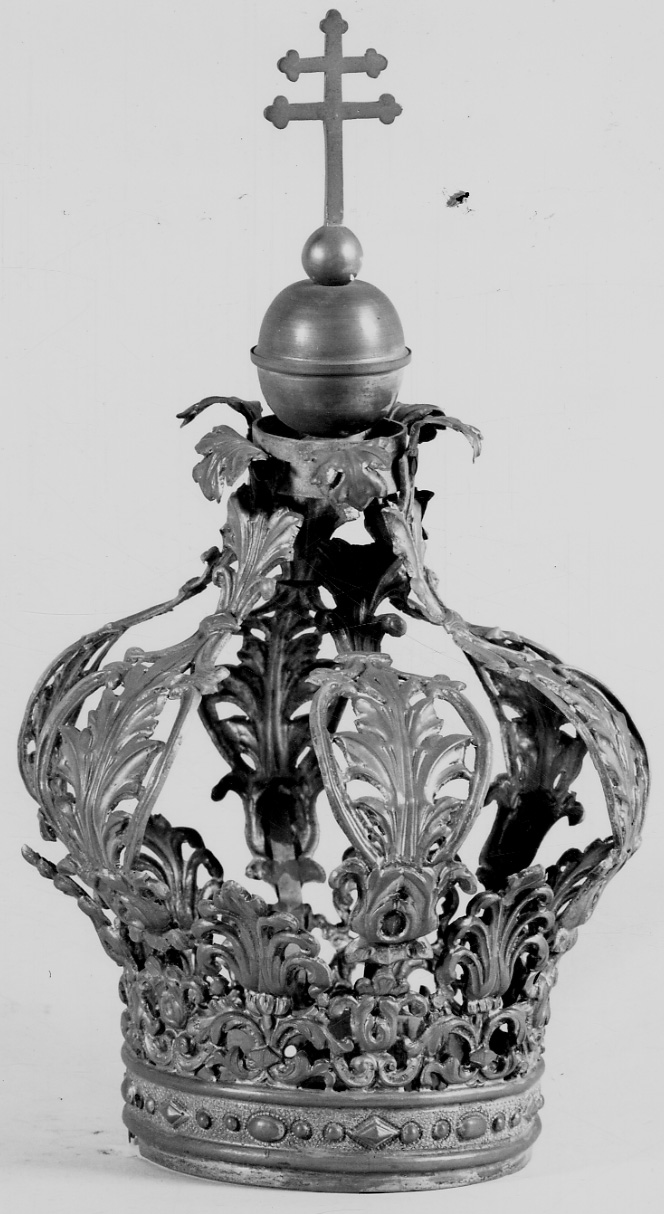 corona da statua, opera isolata - bottega lombarda (metà sec. XIX)