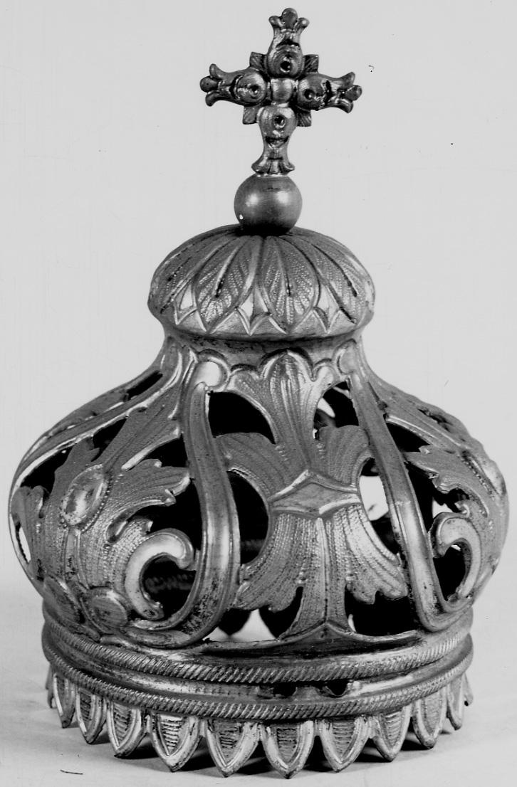 corona da statua, opera isolata - bottega novarese (prima metà sec. XIX)