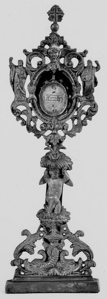 reliquiario - a ostensorio, opera isolata - bottega novarese (seconda metà sec. XIX)