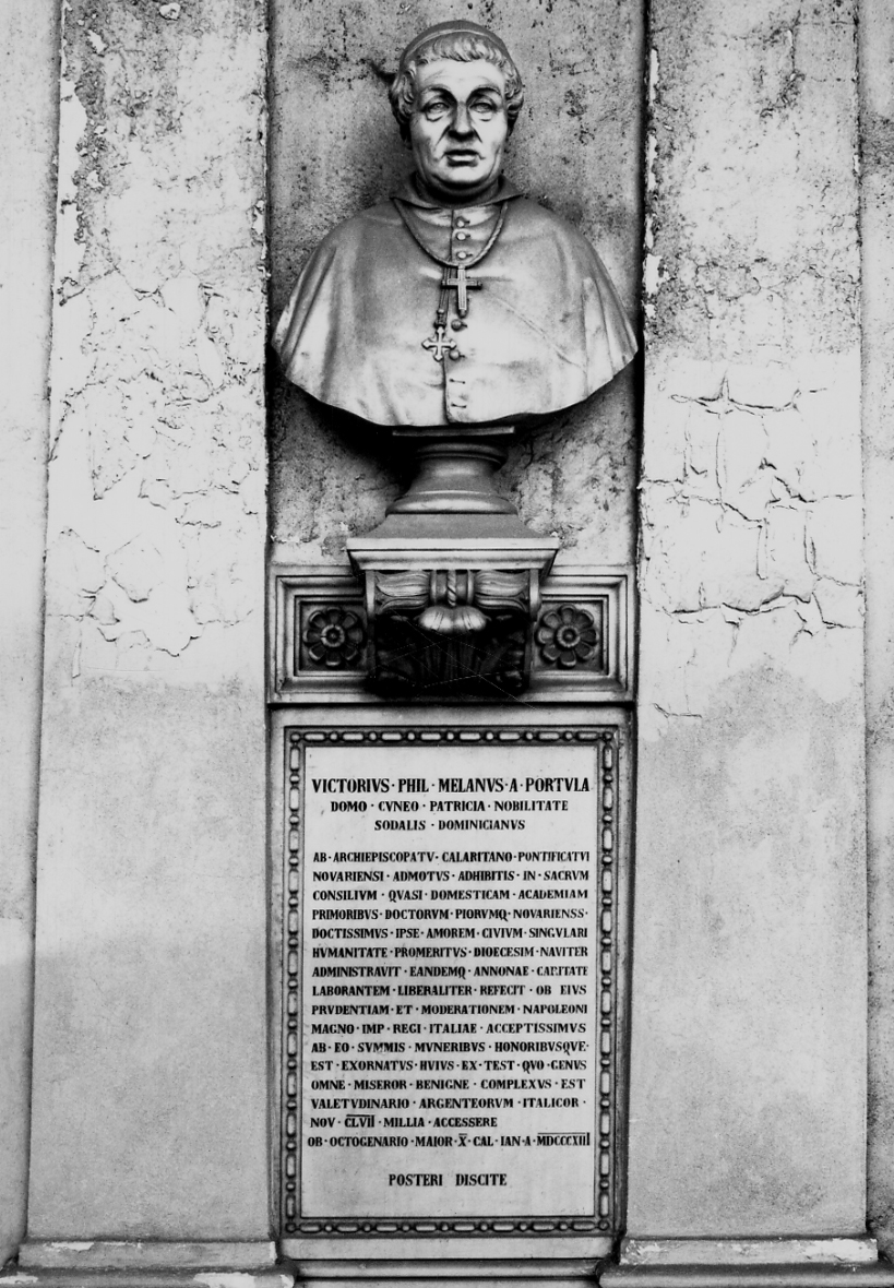 busto ritratto di Filippo Melano di Portula (busto, opera isolata) di Argenti Giuseppe (seconda metà sec. XIX)