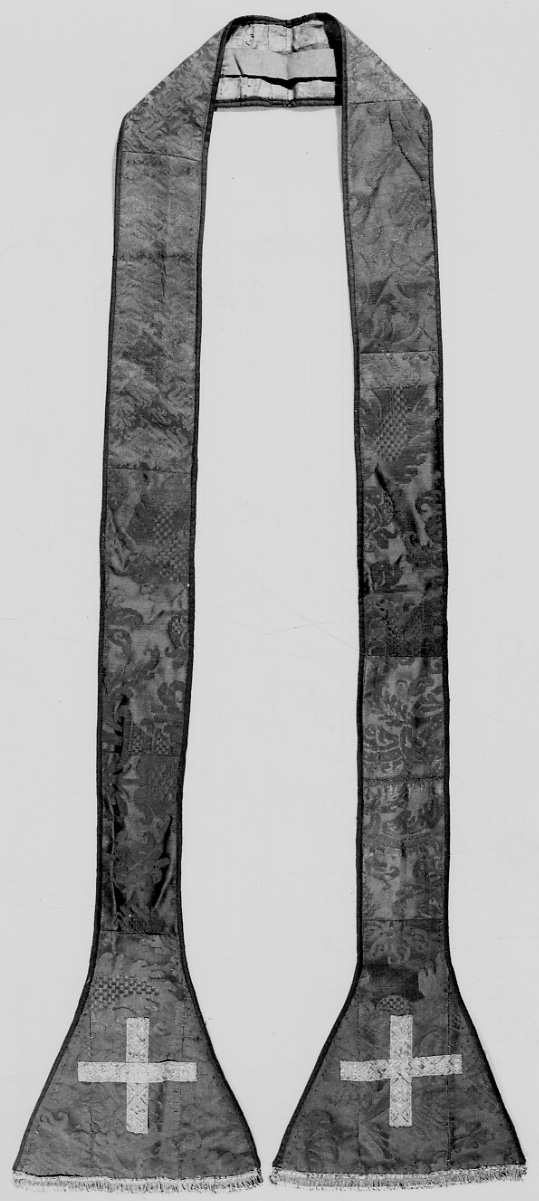 stola, opera isolata - manifattura italiana (fine/inizio secc. XVI/ XVII)