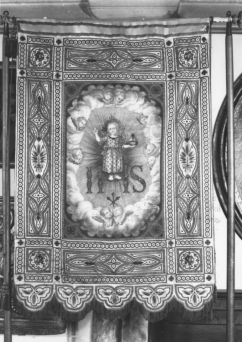 Gesù bambino benedicente (dipinto, opera isolata) di Morera Giuseppe Ditta (fine/inizio secc. XIX/ XX)