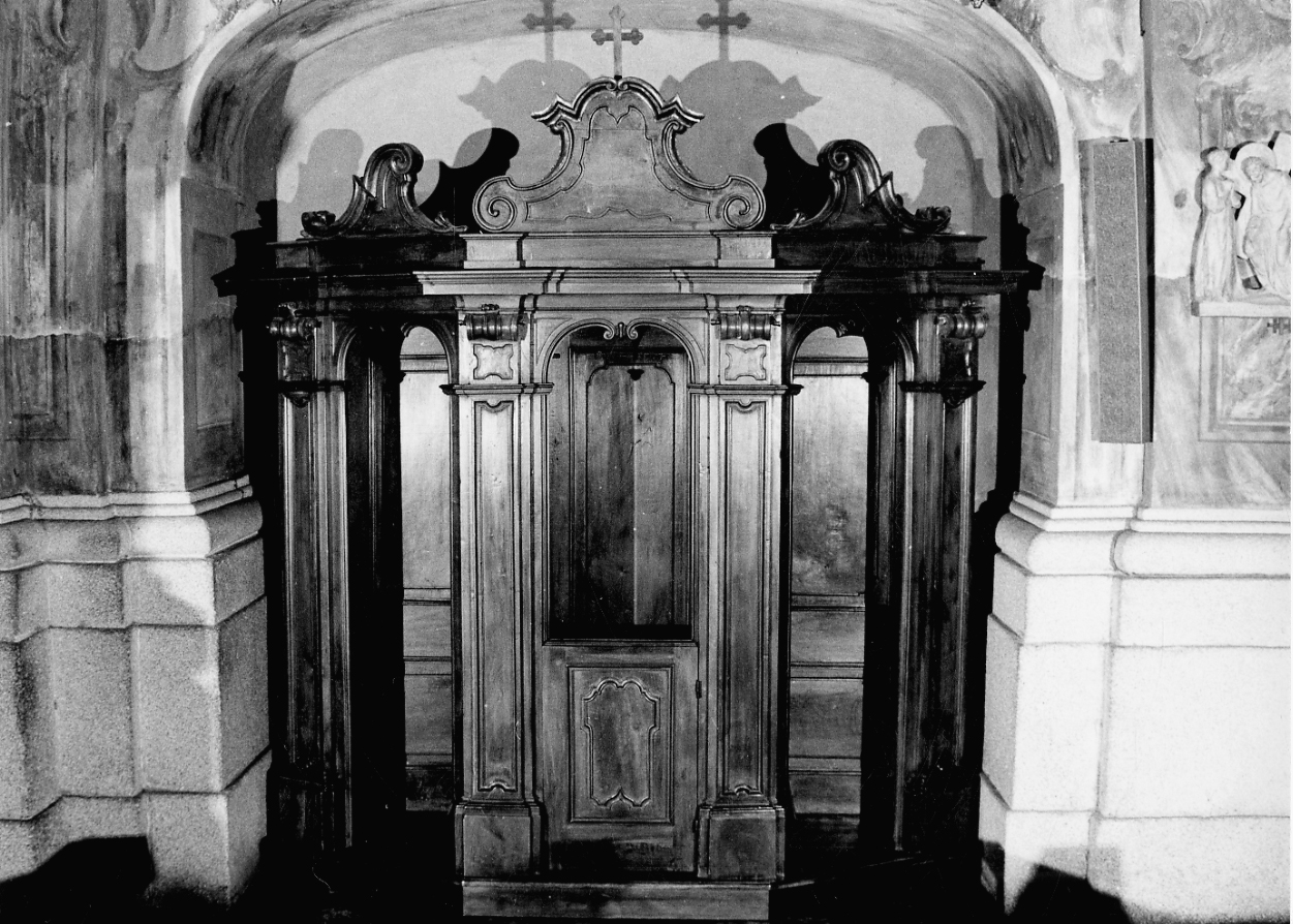 confessionale, coppia - bottega lombarda (seconda metà sec. XVIII)