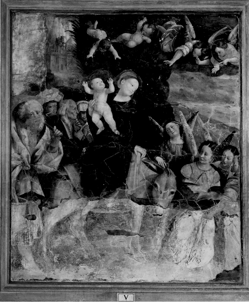 fuga in Egitto (dipinto, elemento d'insieme) di Lanino Bernardino (metà sec. XVI)