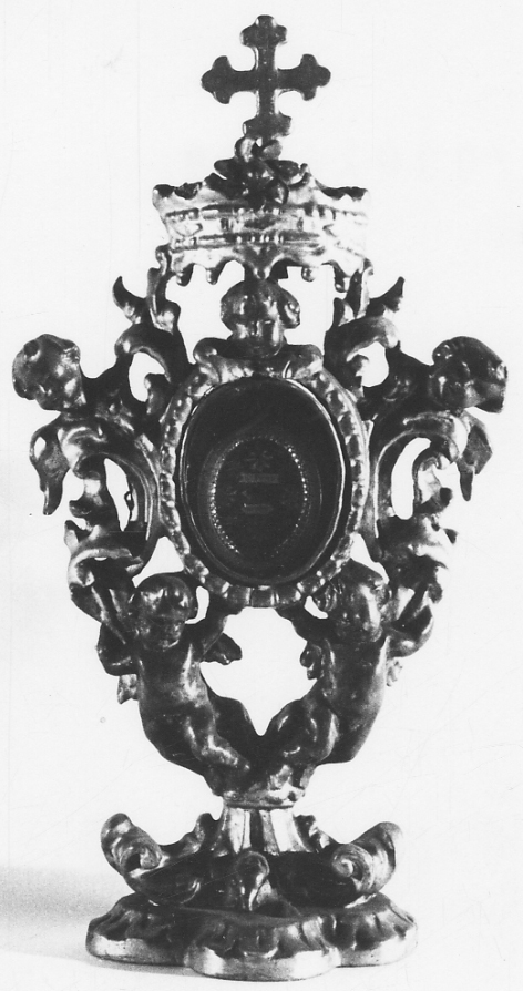 reliquiario - a ostensorio, opera isolata - bottega novarese (prima metà sec. XVIII)