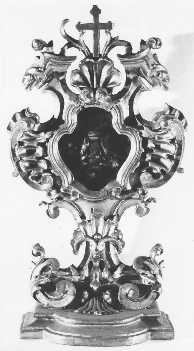 reliquiario - a ostensorio, serie - bottega novarese (seconda metà sec. XVIII)