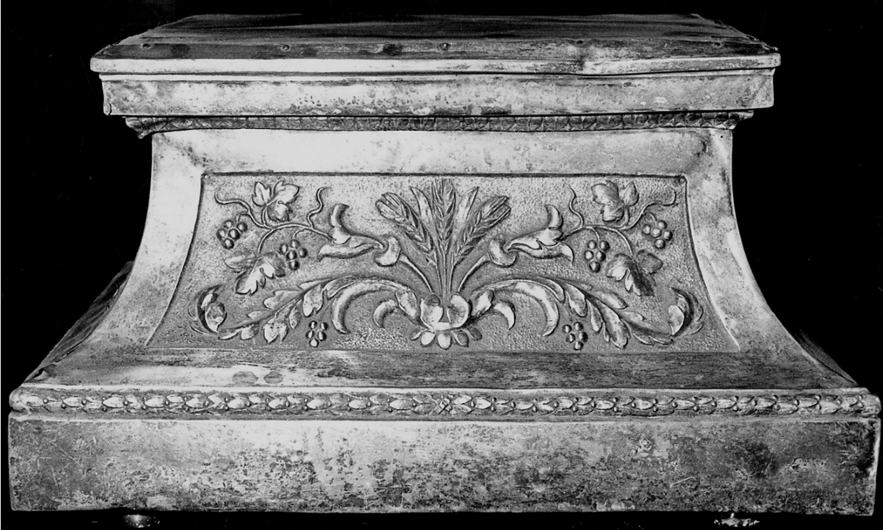 tronetto per esposizione eucaristica, frammento - bottega novarese (metà sec. XIX)