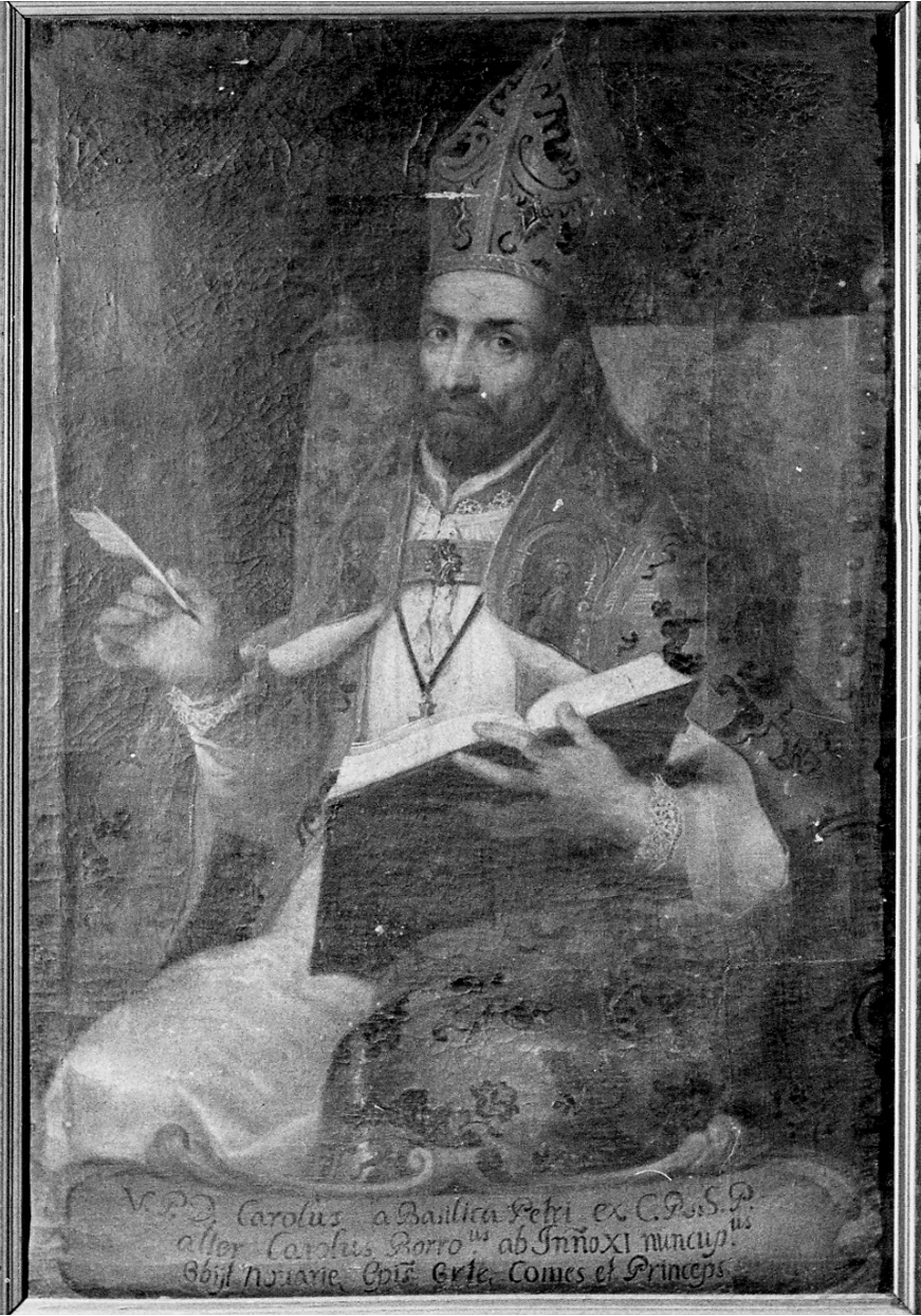 ritratto del vescovo Carlo Bascapè (dipinto, opera isolata) - ambito lombardo (prima metà sec. XVII)