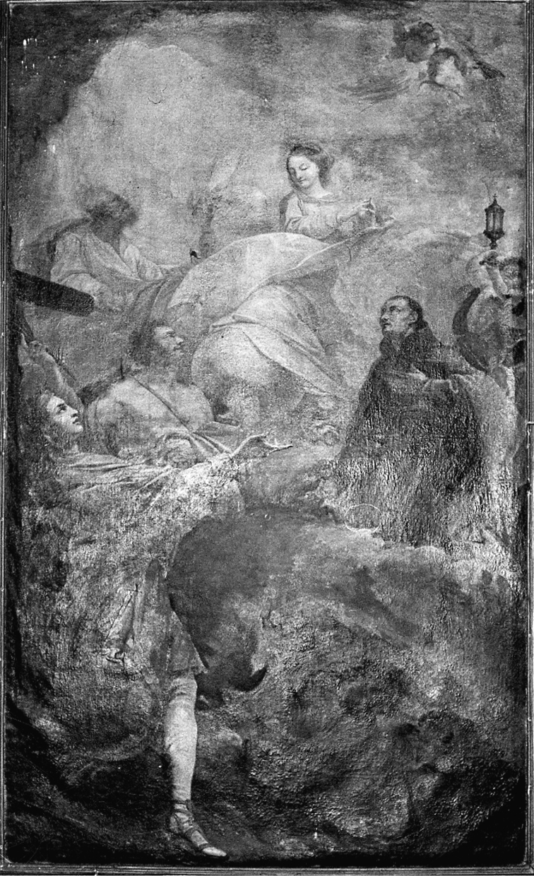 San Pasquale accolto in cielo (pala d'altare, opera isolata) - ambito lombardo (prima metà sec. XVIII)