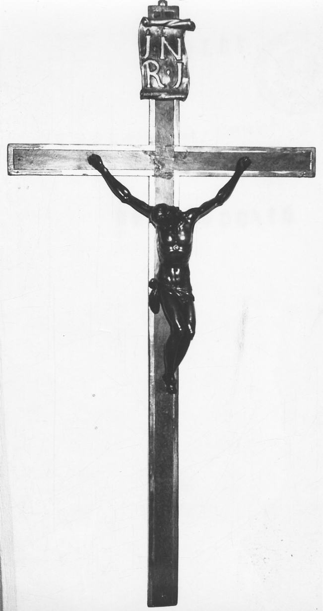 Cristo crocifisso (croce, opera isolata) - bottega novarese (metà sec. XIX)