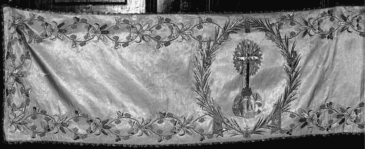 tovaglia d'altare, opera isolata - manifattura italiana (seconda metà sec. XIX)