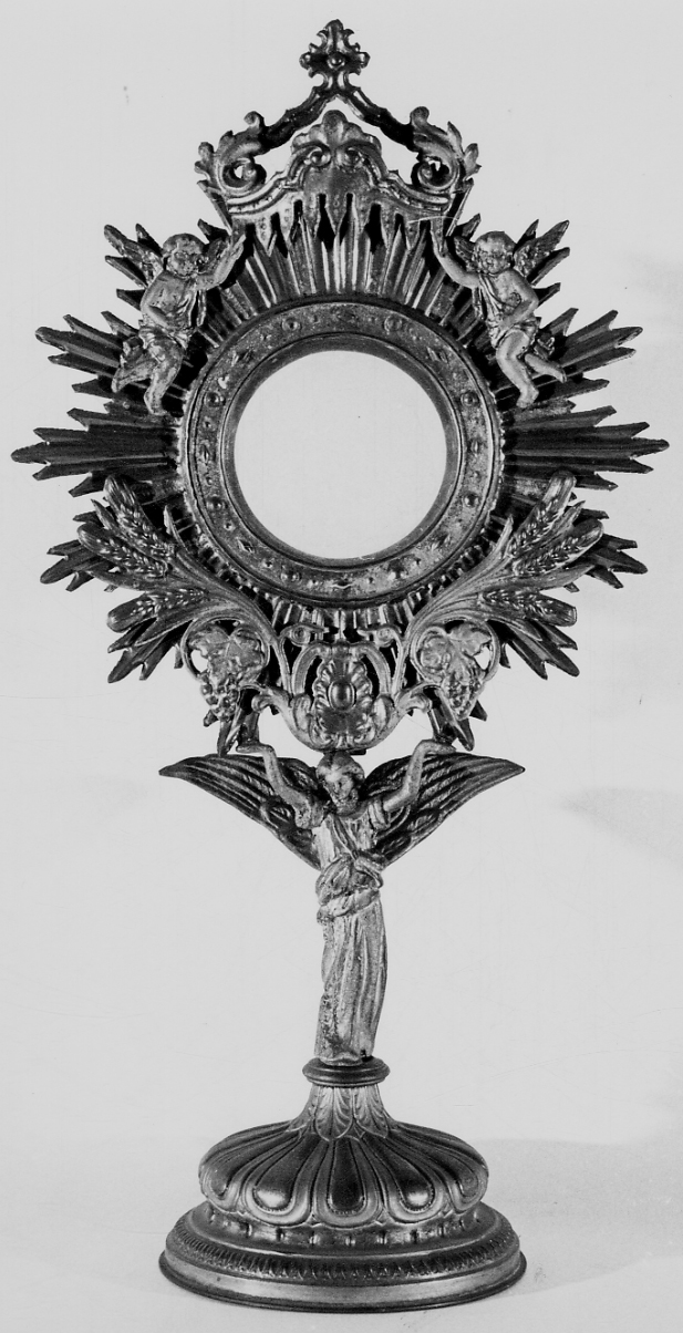 ostensorio - a raggiera, opera isolata - bottega novarese (inizio sec. XX)