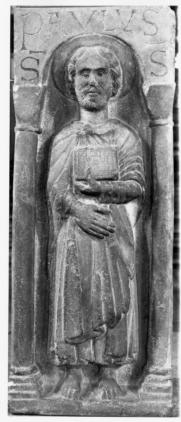San Paolo (rilievo, opera isolata) di Antelami Benedetto (maniera) (metà sec. XIII)