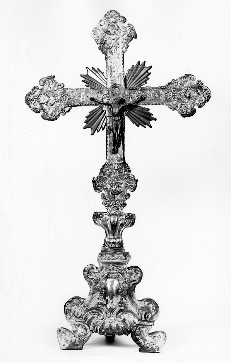 Cristo crocifisso (croce d'altare, opera isolata) - bottega lombarda (metà sec. XVIII)