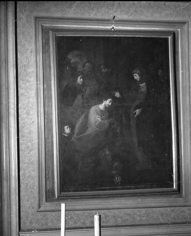 commiato di Cristo dalla Madonna (dipinto, elemento d'insieme) di Gilardini Melchiorre (metà sec. XVII)