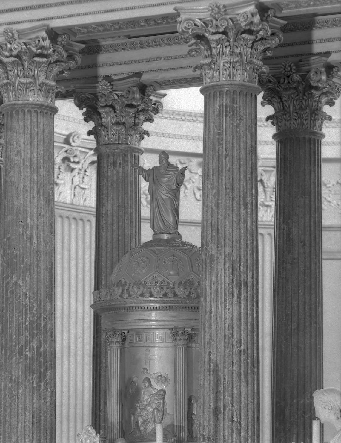 Dio Padre (statuetta, elemento d'insieme) di Chialli Giuseppe, Conterio Bartolomeo (secondo quarto sec. XIX)
