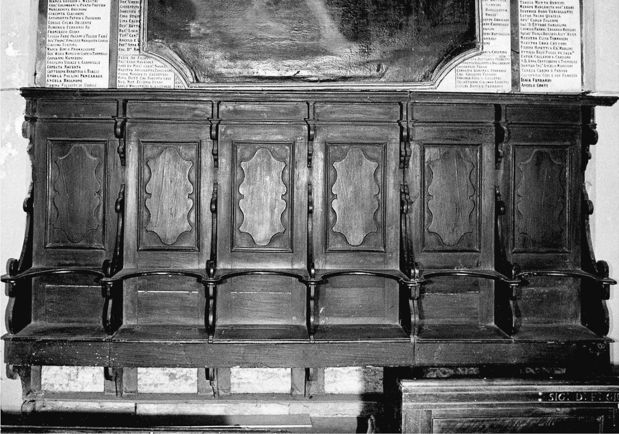 stalli del coro, insieme - bottega novarese (sec. XVIII)