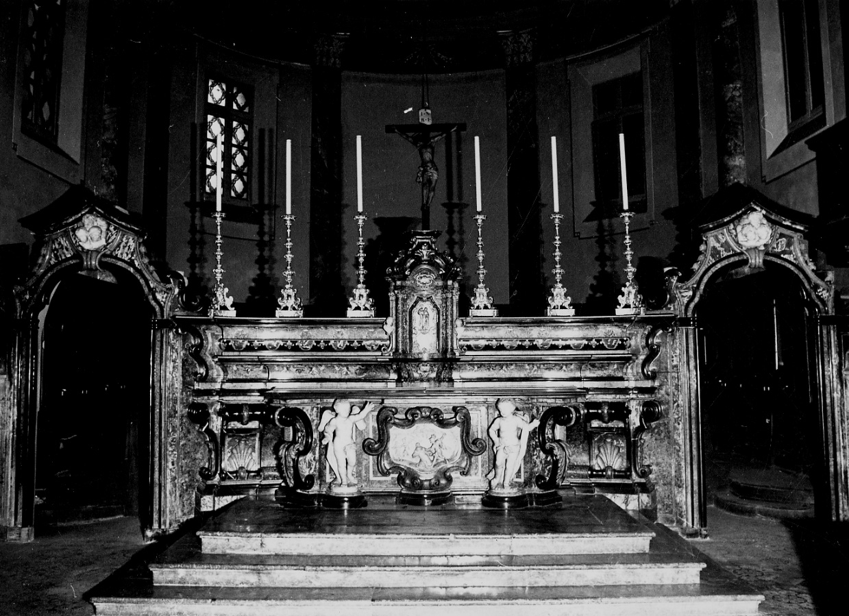 altare maggiore, insieme - bottega novarese (secondo quarto sec. XVIII)