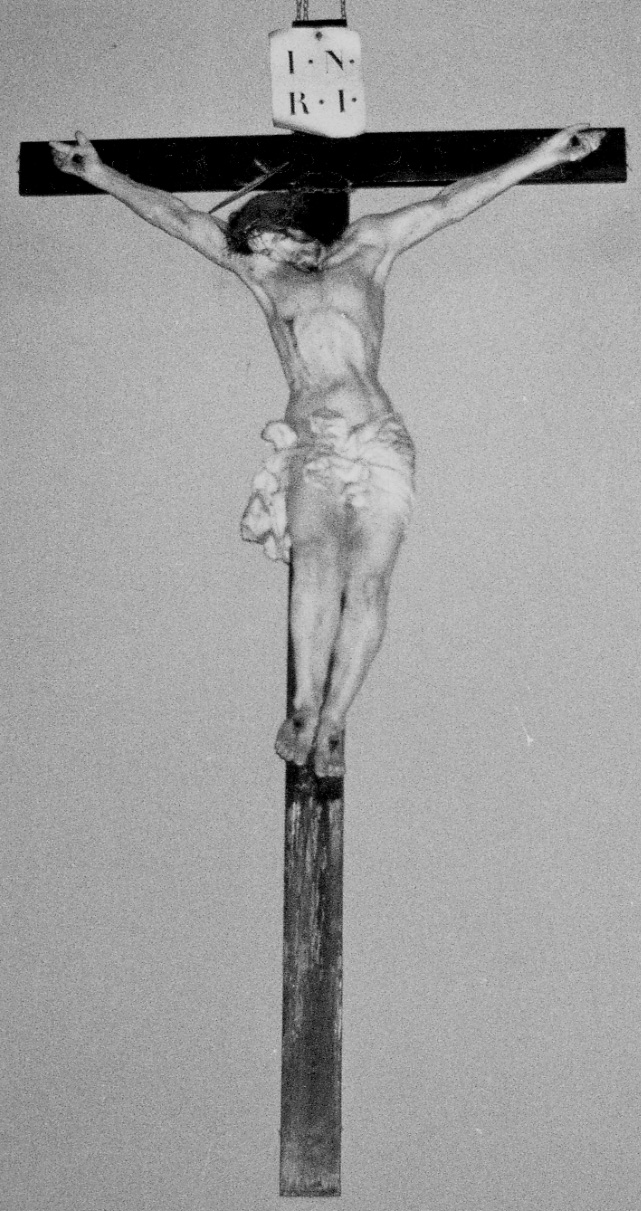 Cristo crocifisso (crocifisso, opera isolata) - bottega lombarda (seconda metà sec. XVII)