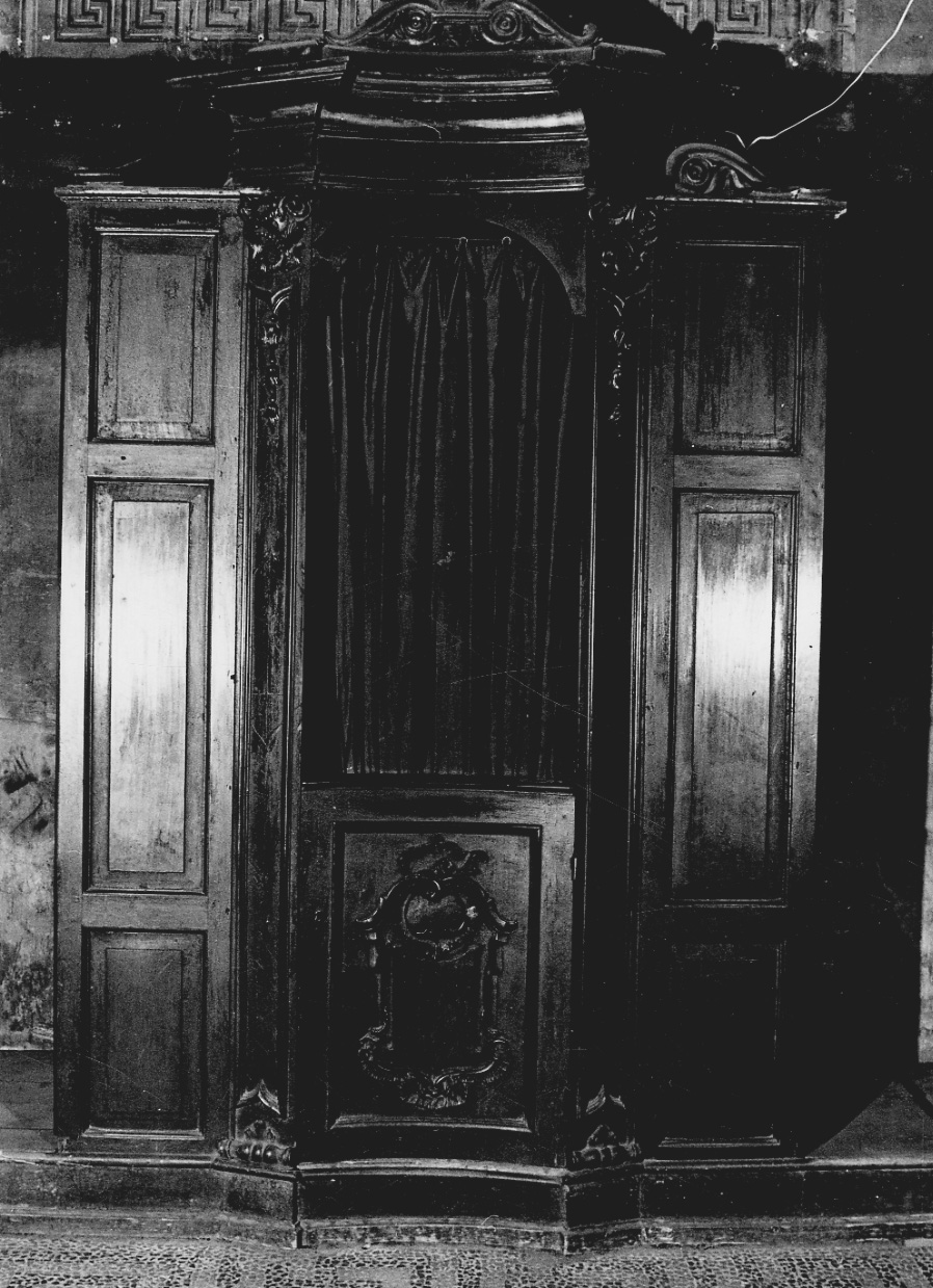 confessionale, coppia - bottega novarese (sec. XVIII)