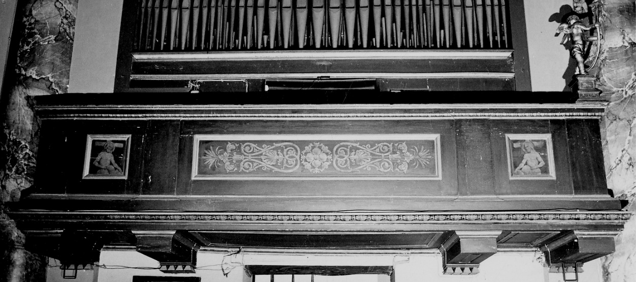 parapetto di cantoria, opera isolata di Allegranza Gaudenzio - bottega novarese (metà sec. XVIII, sec. XIX)