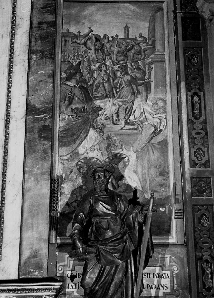 festeggiamenti per la fine dell'epidemia della peste (dipinto, elemento d'insieme) di Della Rovere Giovanni Mauro detto Fiamminghino (secondo quarto sec. XVII)