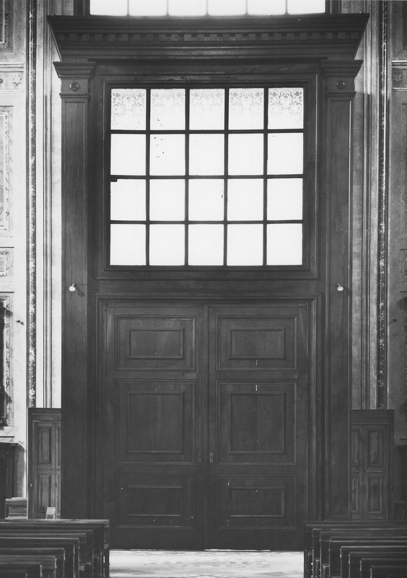 bussola d'ingresso, coppia di Antonelli Costanzo, Guida Tommaso (fine sec. XIX)