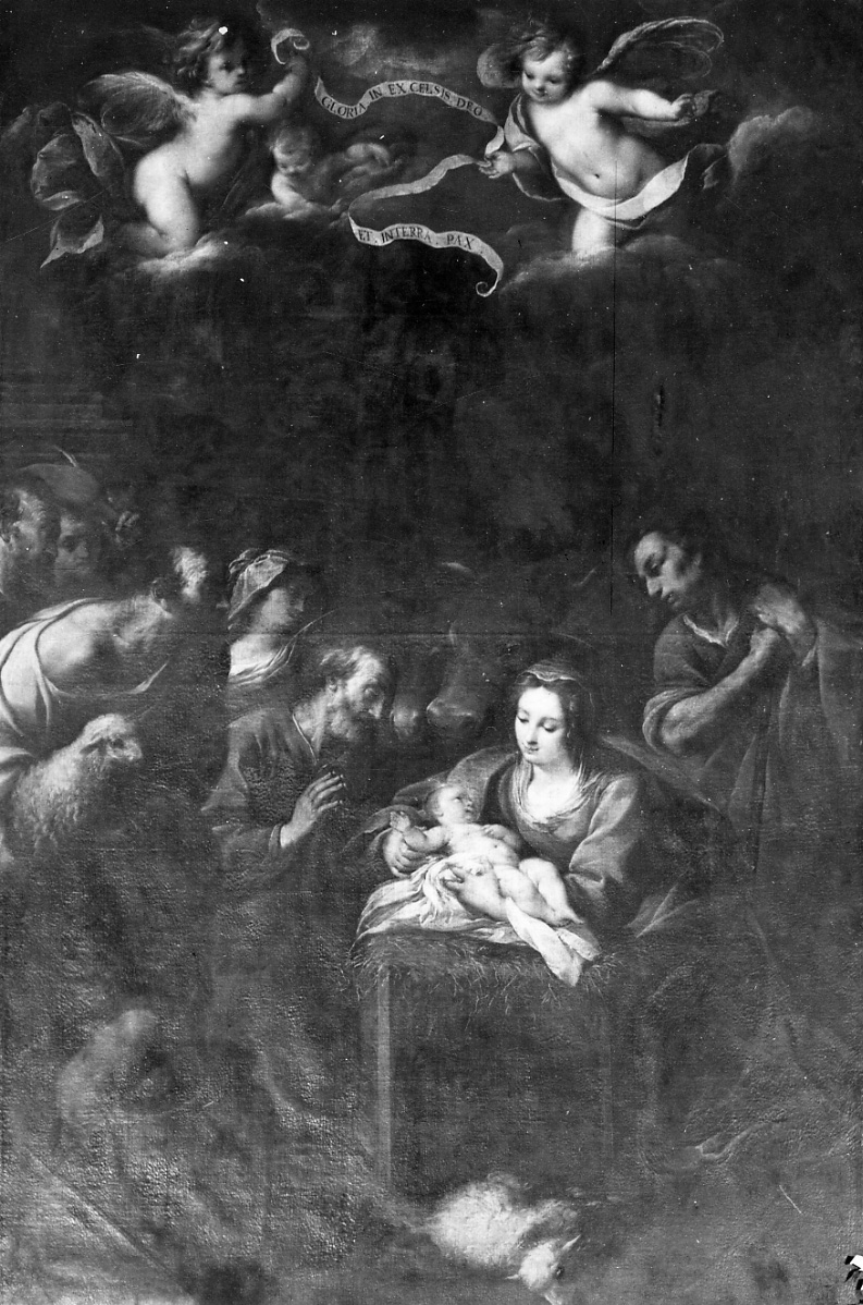 adorazione dei pastori (dipinto, opera isolata) di Nuvolone Giuseppe (fine sec. XVII)