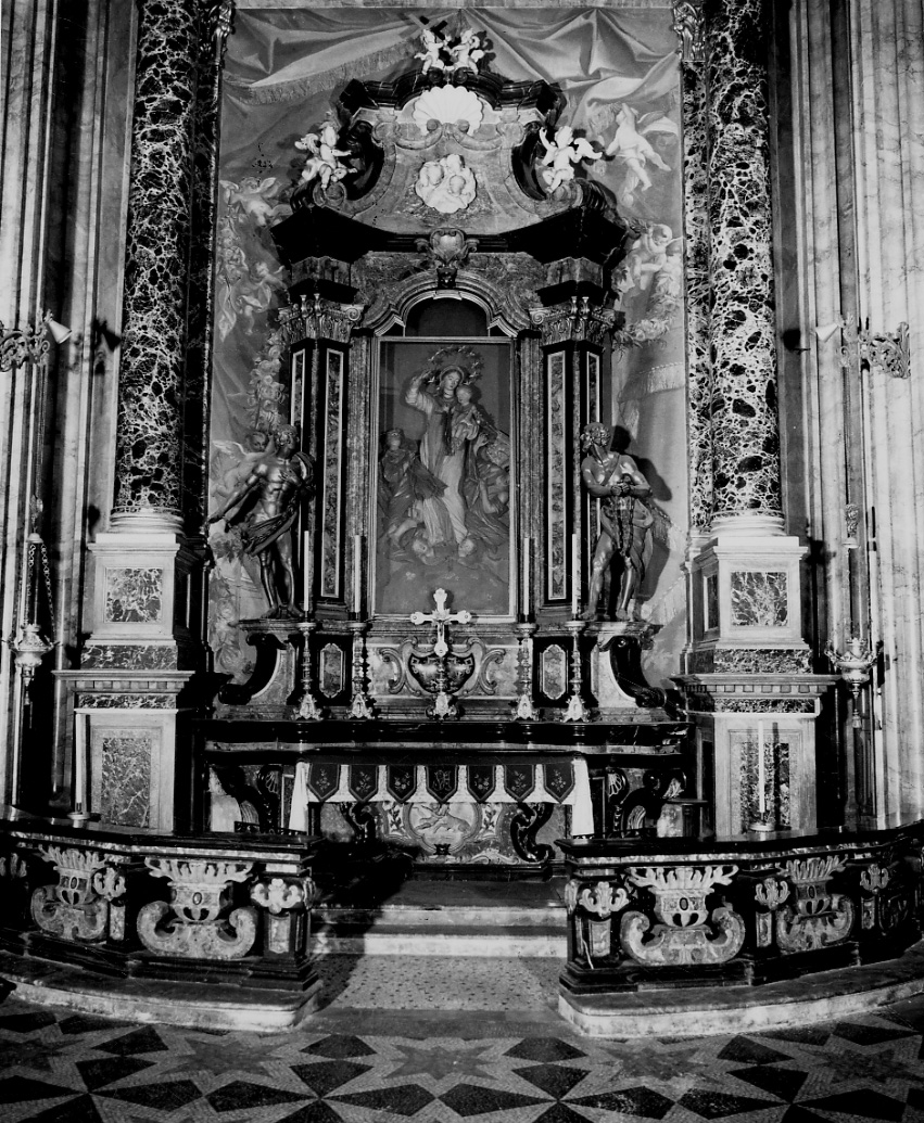 altare, insieme di Beretta Angelo Maria, Giudici Giovan Battista (secondo quarto sec. XVIII)