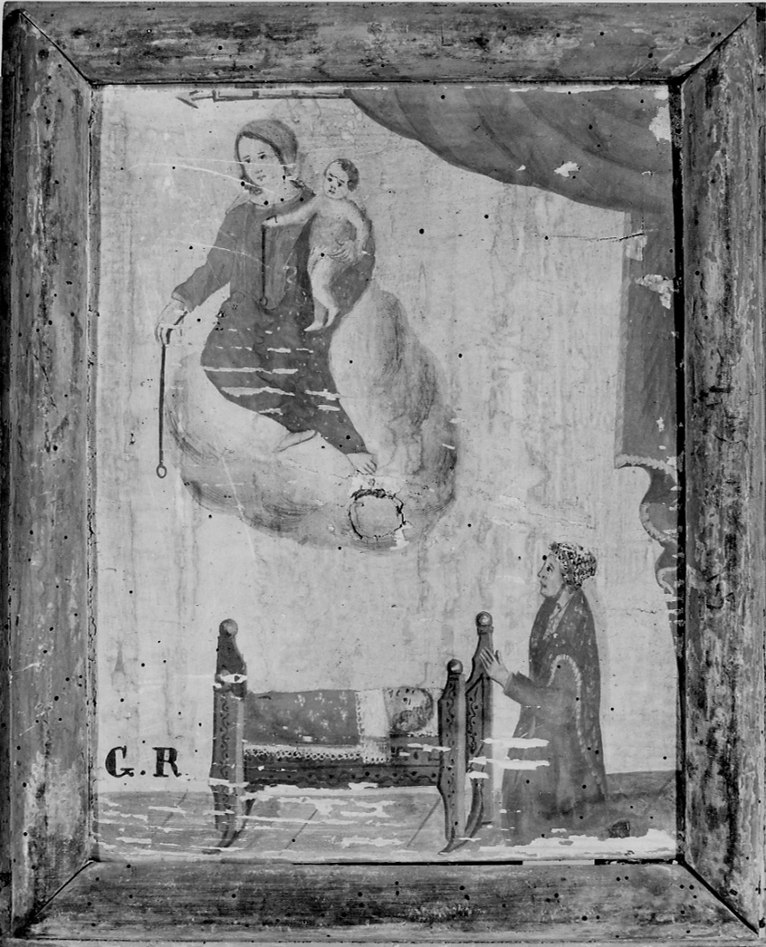 Intervento della Madonna della Cintola (ex voto, opera isolata) - ambito oleggese (prima metà sec. XIX)
