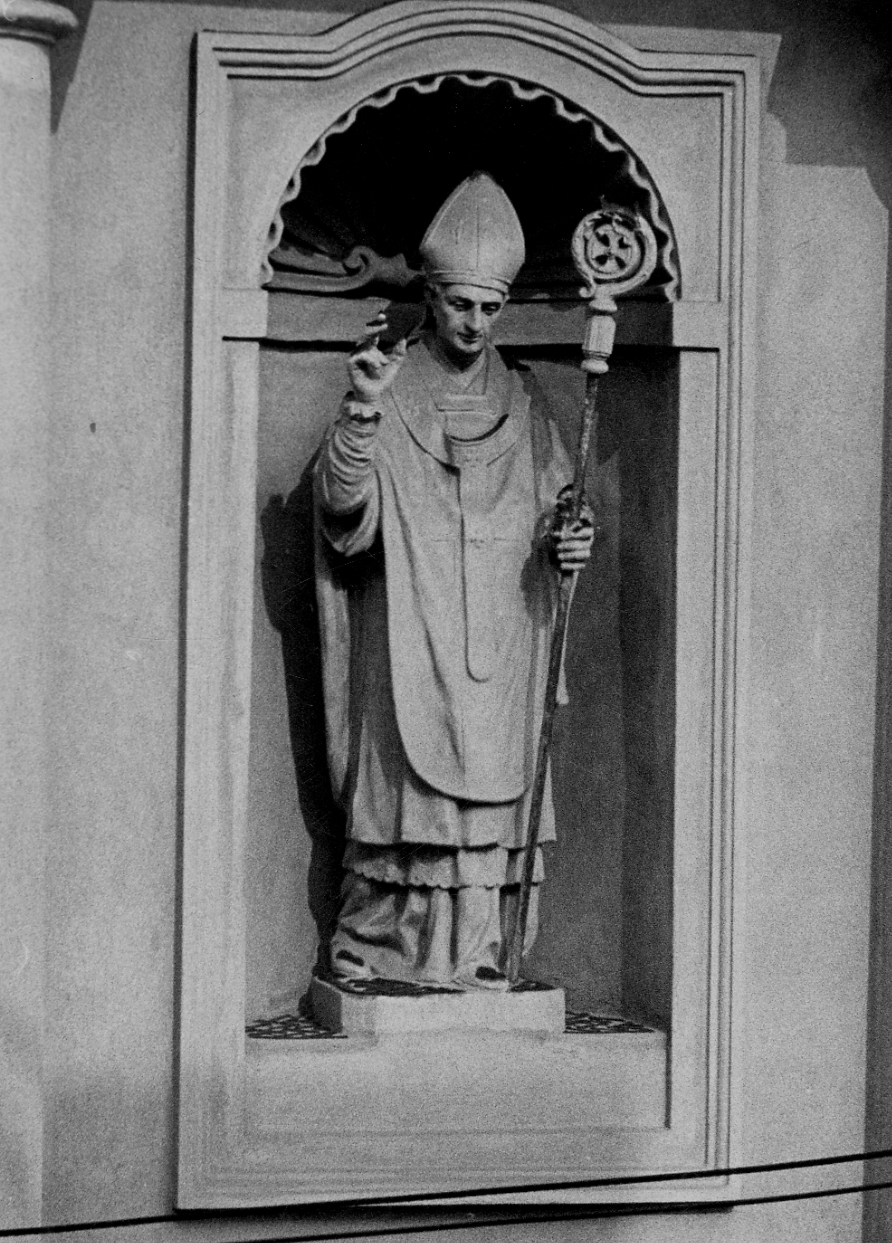 vescovo (statua, opera isolata) - bottega lombarda (sec. XIX)